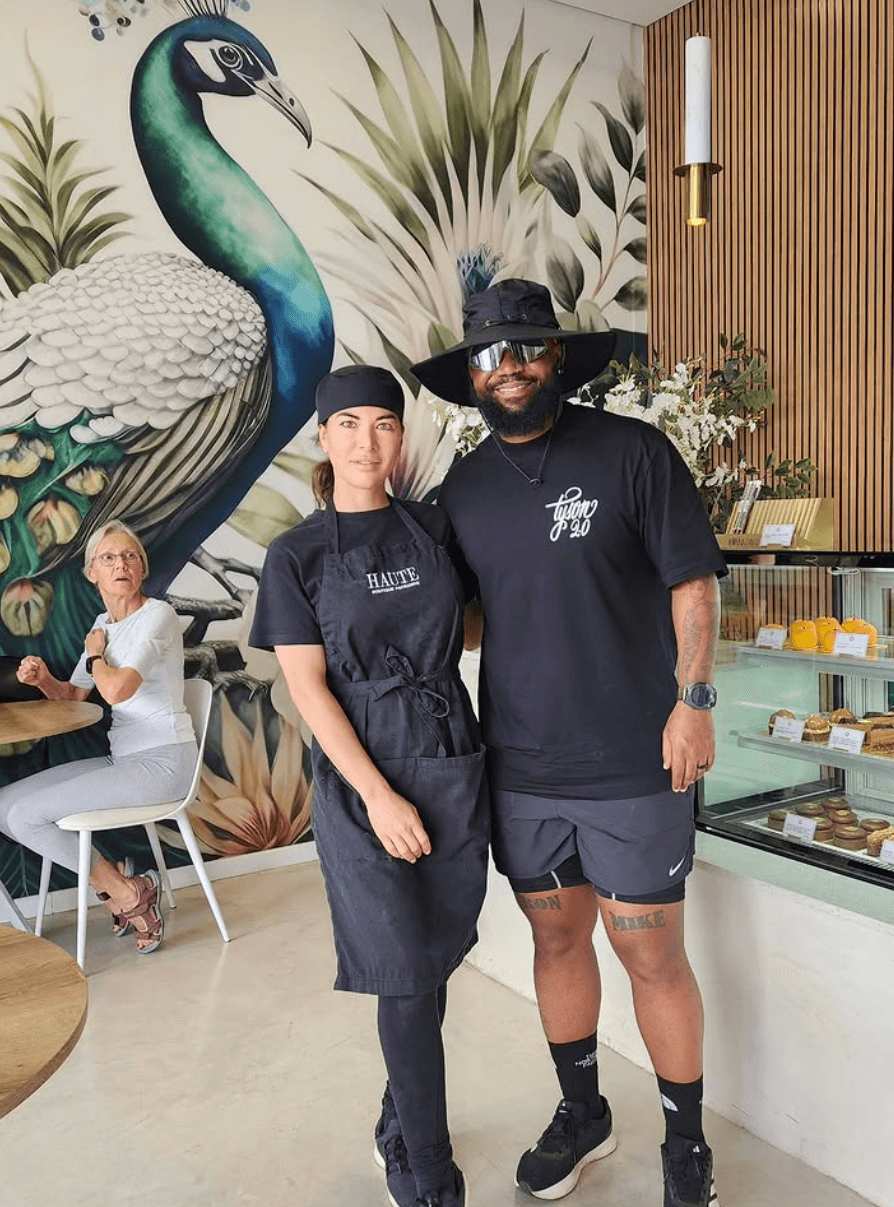 Cassper Nyovest visiting HAUTE Boutique Patisserie