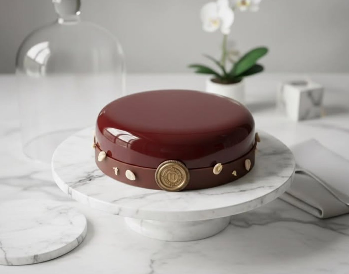 Milk Chocolate Peanut and Salted Caramel Entremet