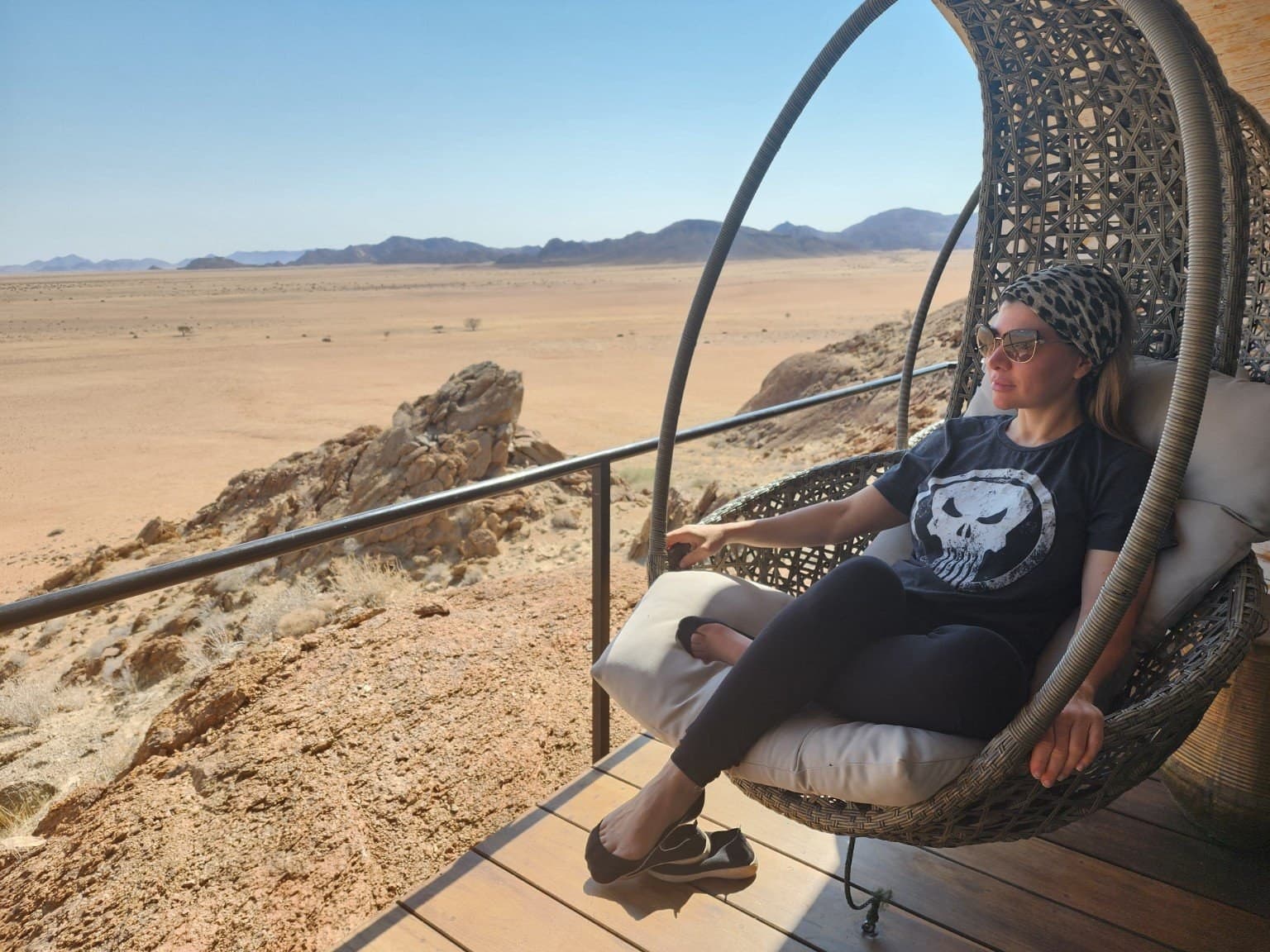 Overlooking the Namib Desert from Desert Whisper, Namibia
